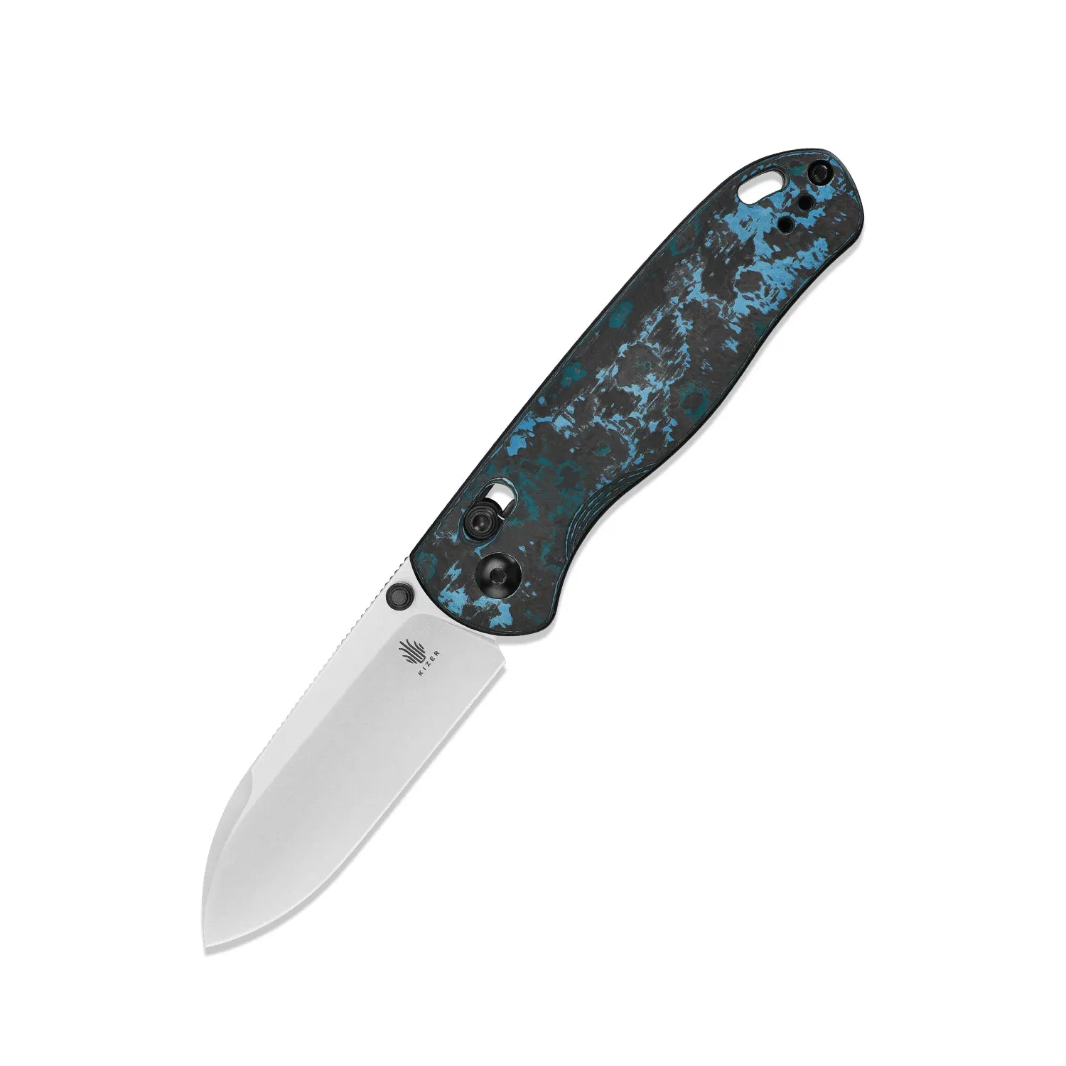 Kizer Azo Drop Bear Elmax Blade Clutch Lock Fatcarbon Ki3619A2 (2.97 Satin)