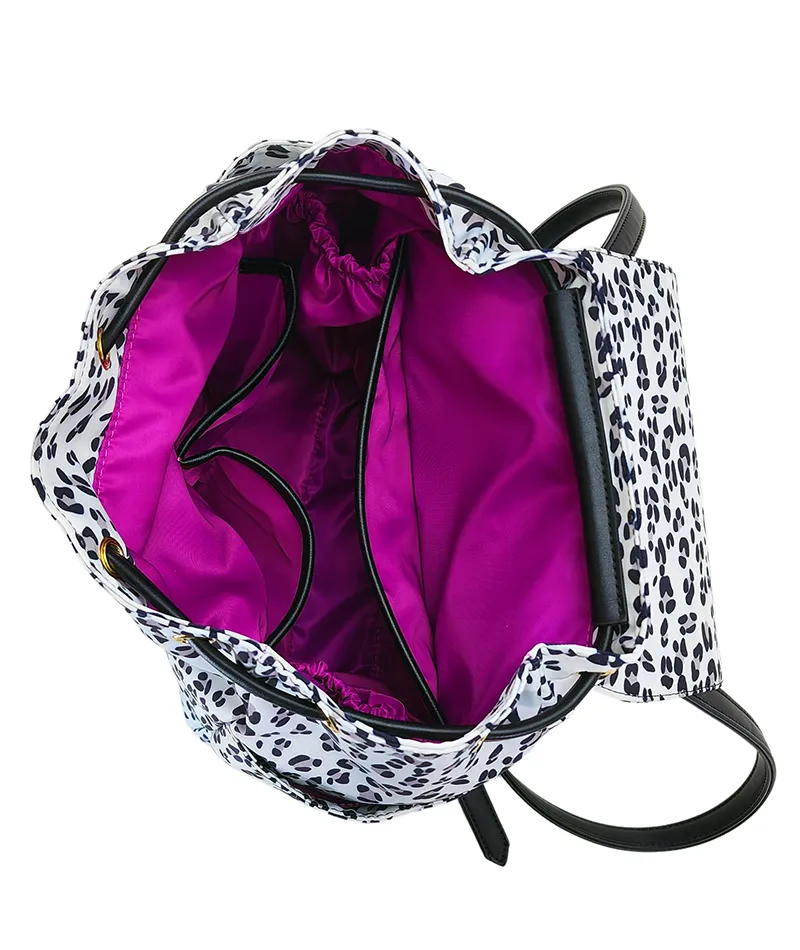 Luna Drawstring Backpack - Leopard - [Outlet RETIRED Final Sale]