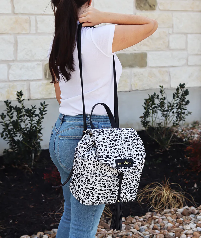 Luna Drawstring Backpack - Leopard - [Outlet RETIRED Final Sale]