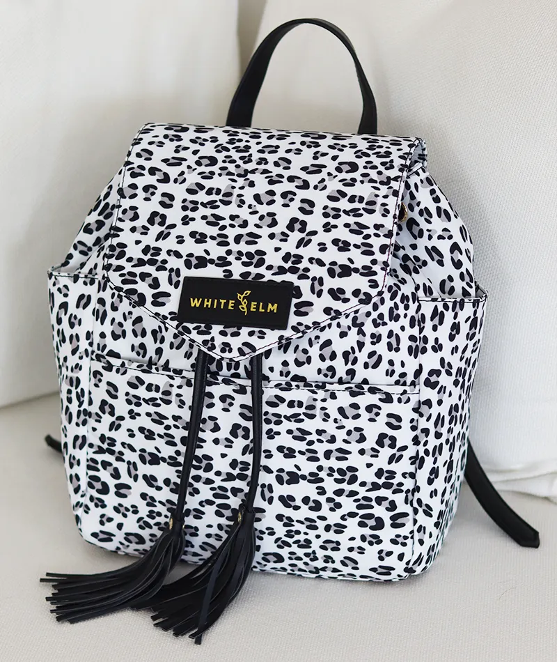 Luna Drawstring Backpack - Leopard - [Outlet RETIRED Final Sale]