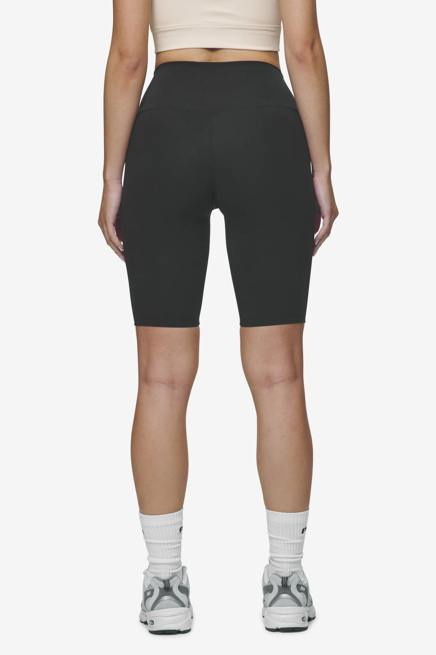 Lupita Biker Shorts Black White