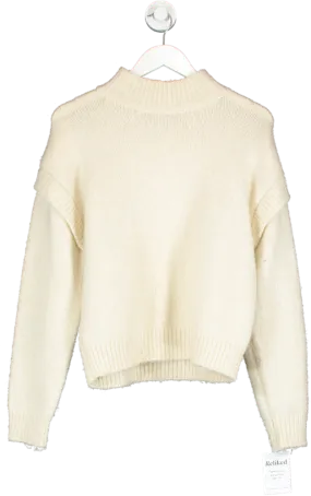 MANGO Cream Knit Jumper UK M