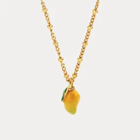 Mango Enamel Necklace