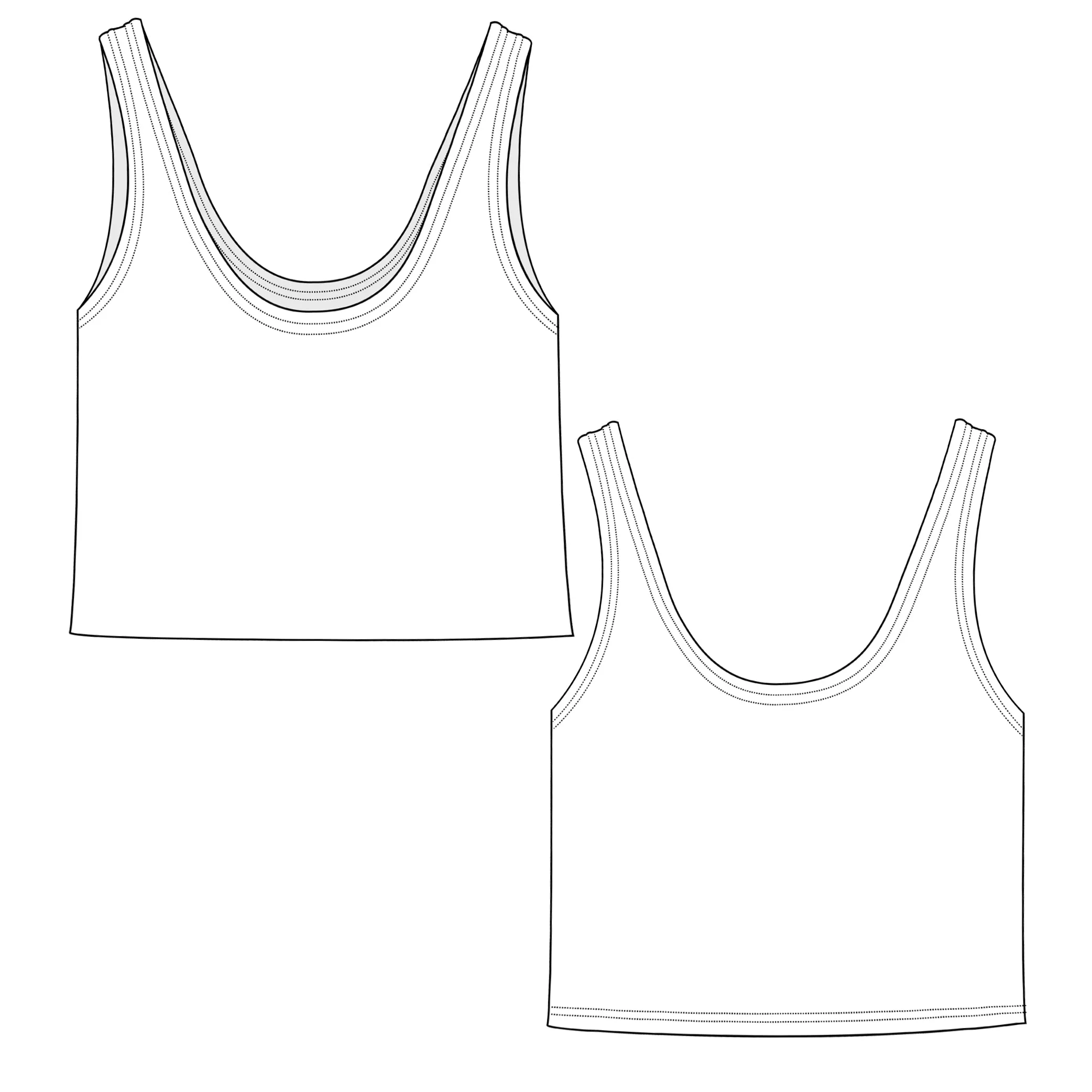 Mango Organic Cotton Cropped Tank Top