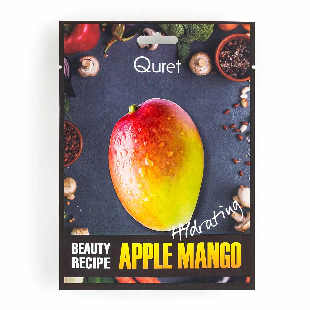 Mascarilla facial Quret Beauty Recipe Mask Apple Mango[Hydrating] 25g