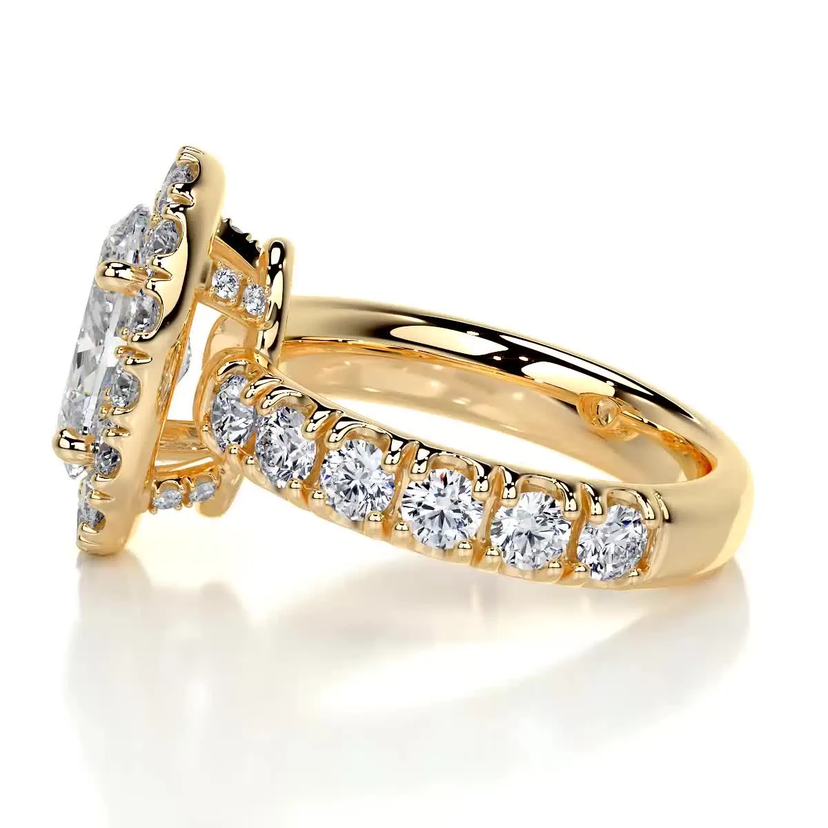 Maya Diamond Engagement Ring -18K Yellow Gold