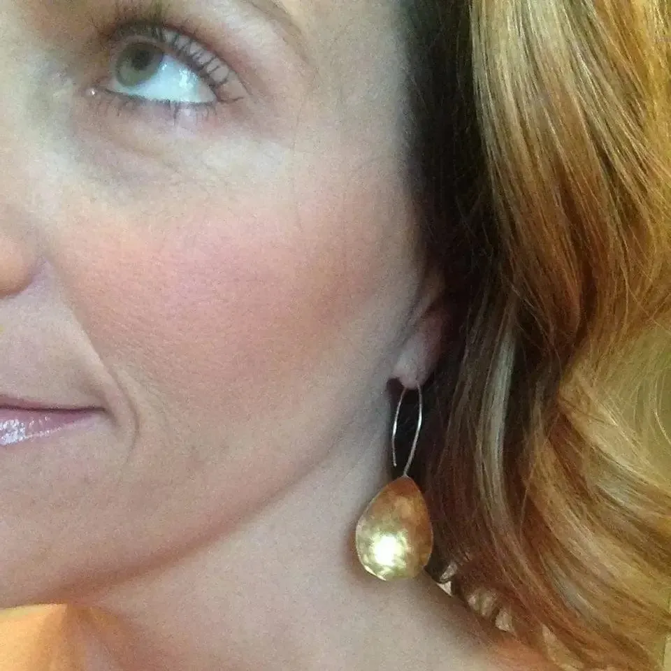 Michelle Gold Teardrop Earrings