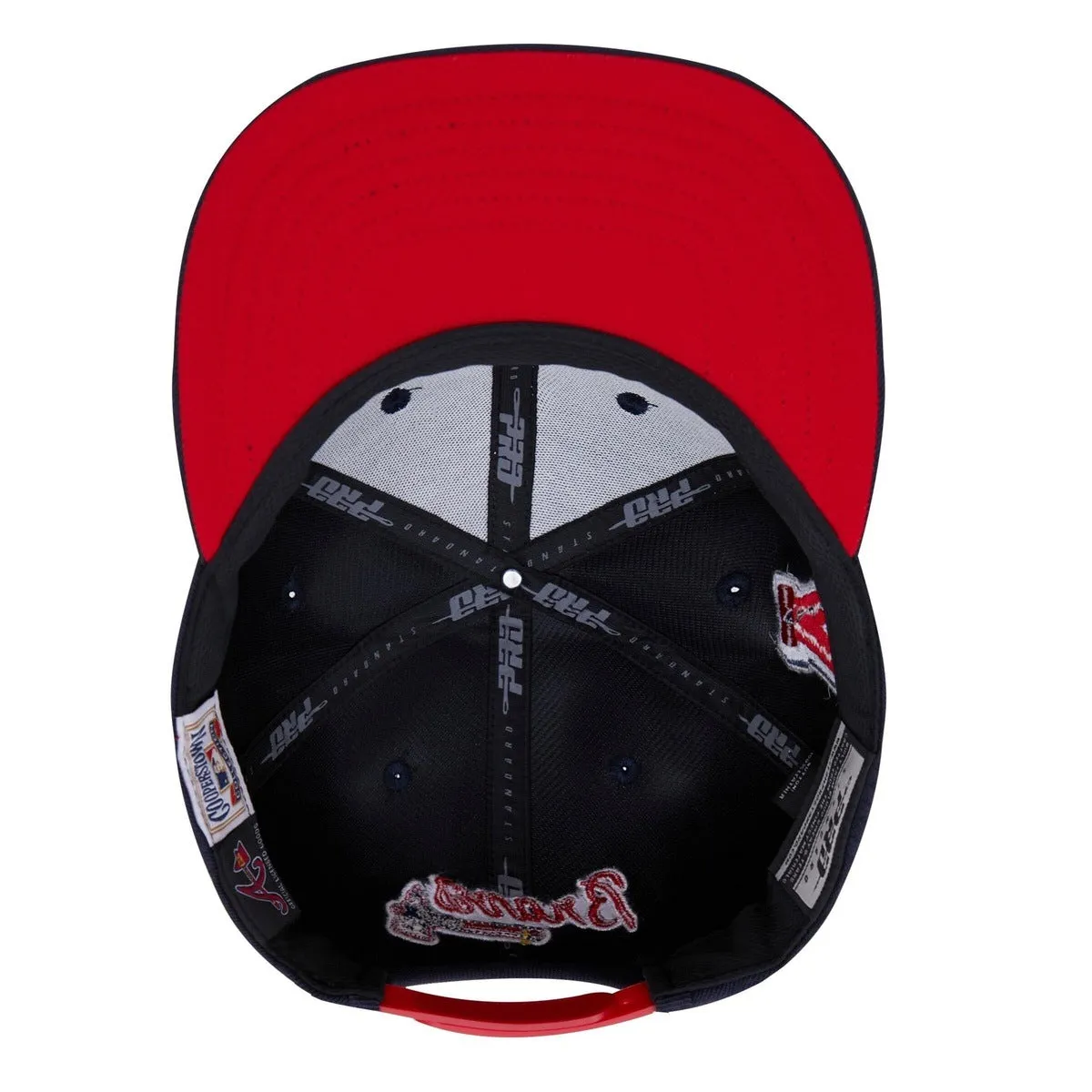 MLB ATLANTA BRAVES OLD ENGLISH UNISEX SNAPBACK (MIDNIGHT NAVY)