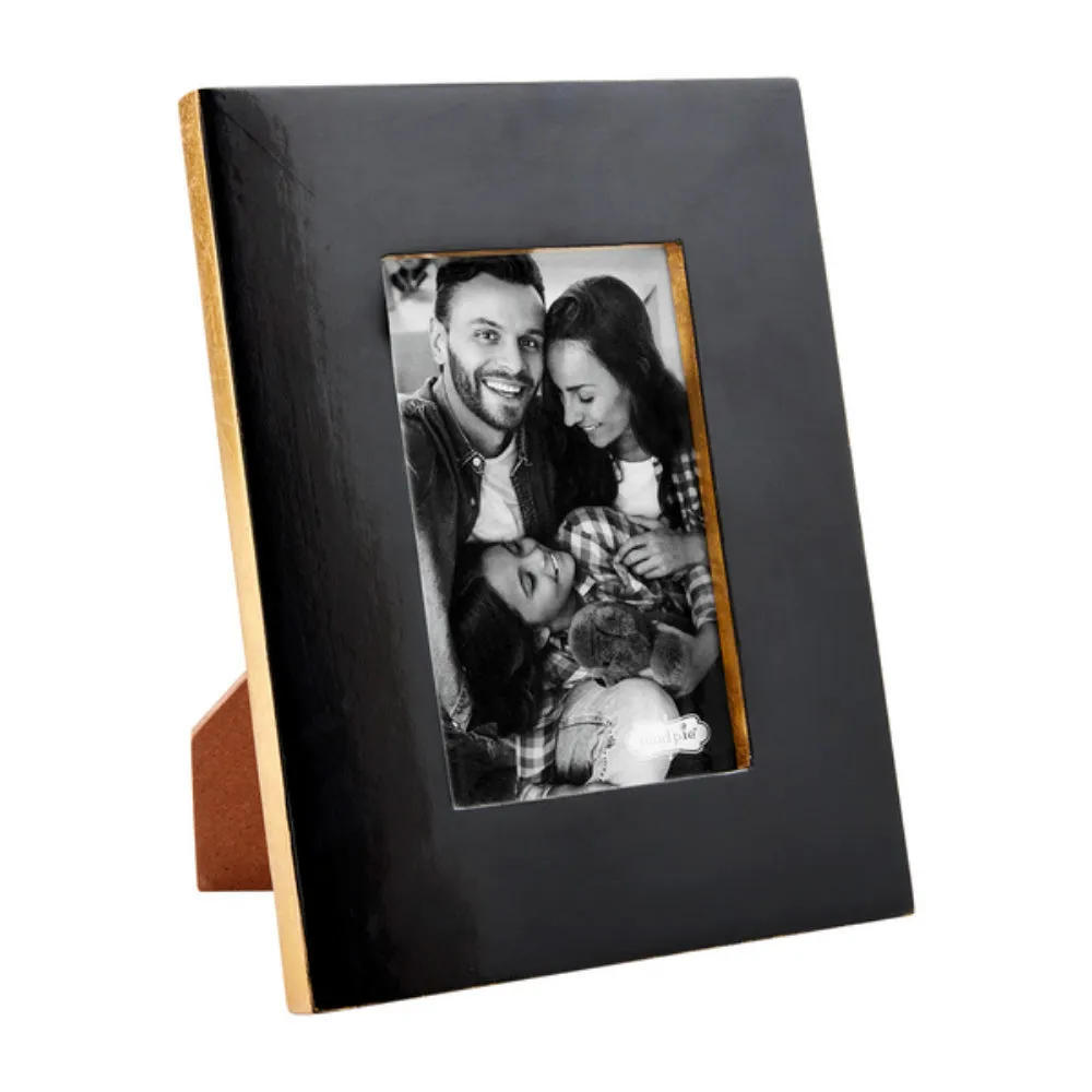 Mud Pie Black Lacquer Frame - 4 x 6