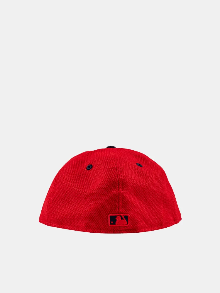 New Era 59FIFTY Boston Red Sox Outline Poly-Mesh - Red / Navy