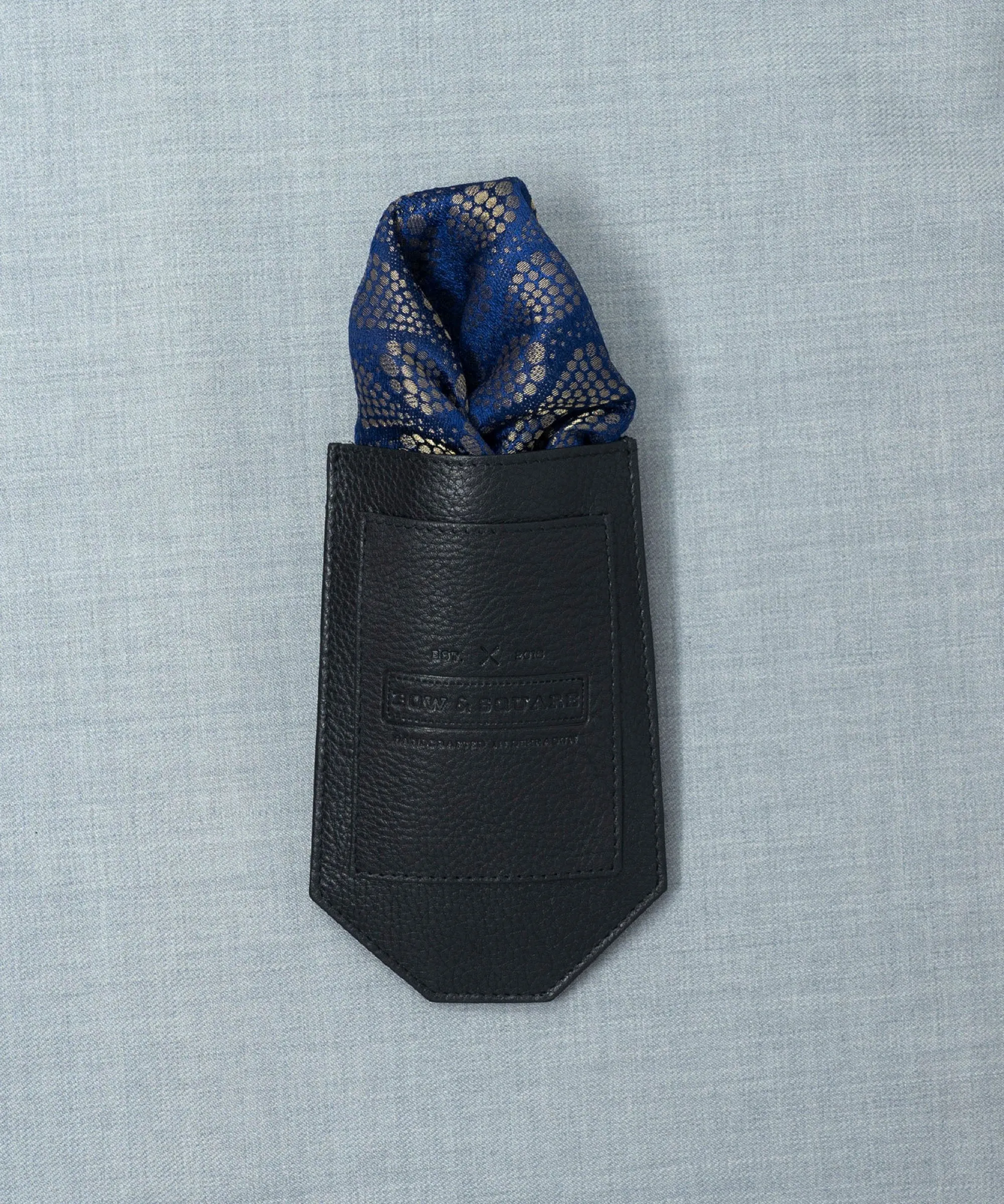 Old school Navy Blue Pocket Square