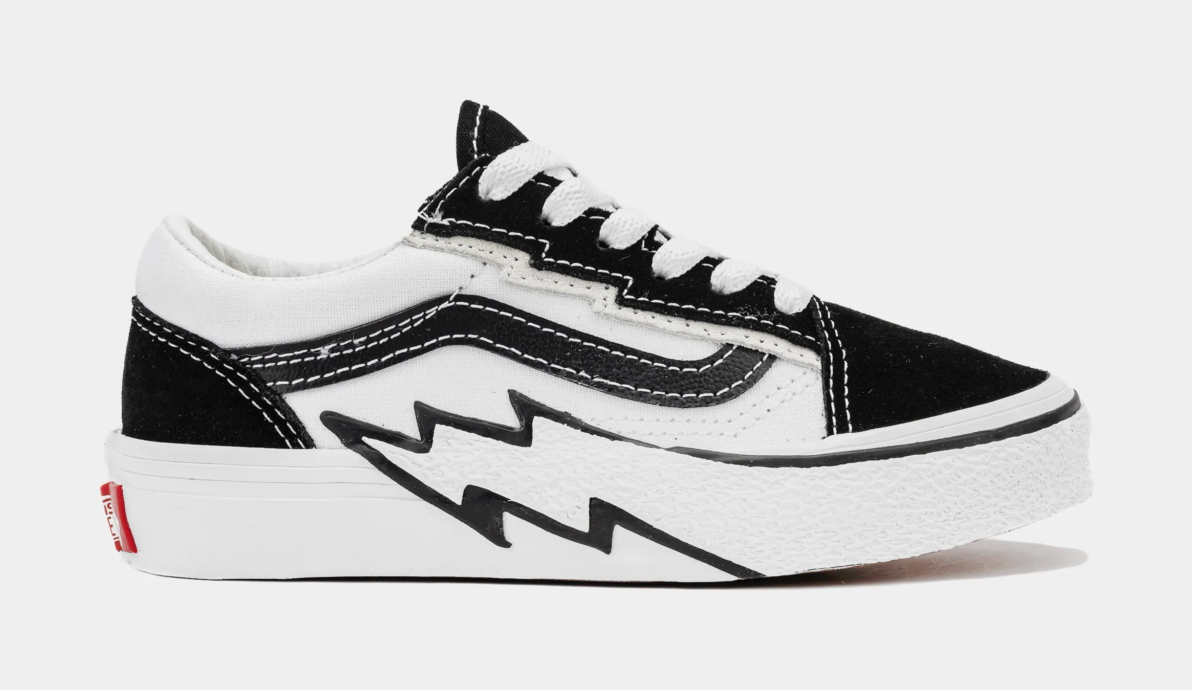 Old Skool Bolt 2-Tone Preschool Lifestyle Shoes (Black/White)