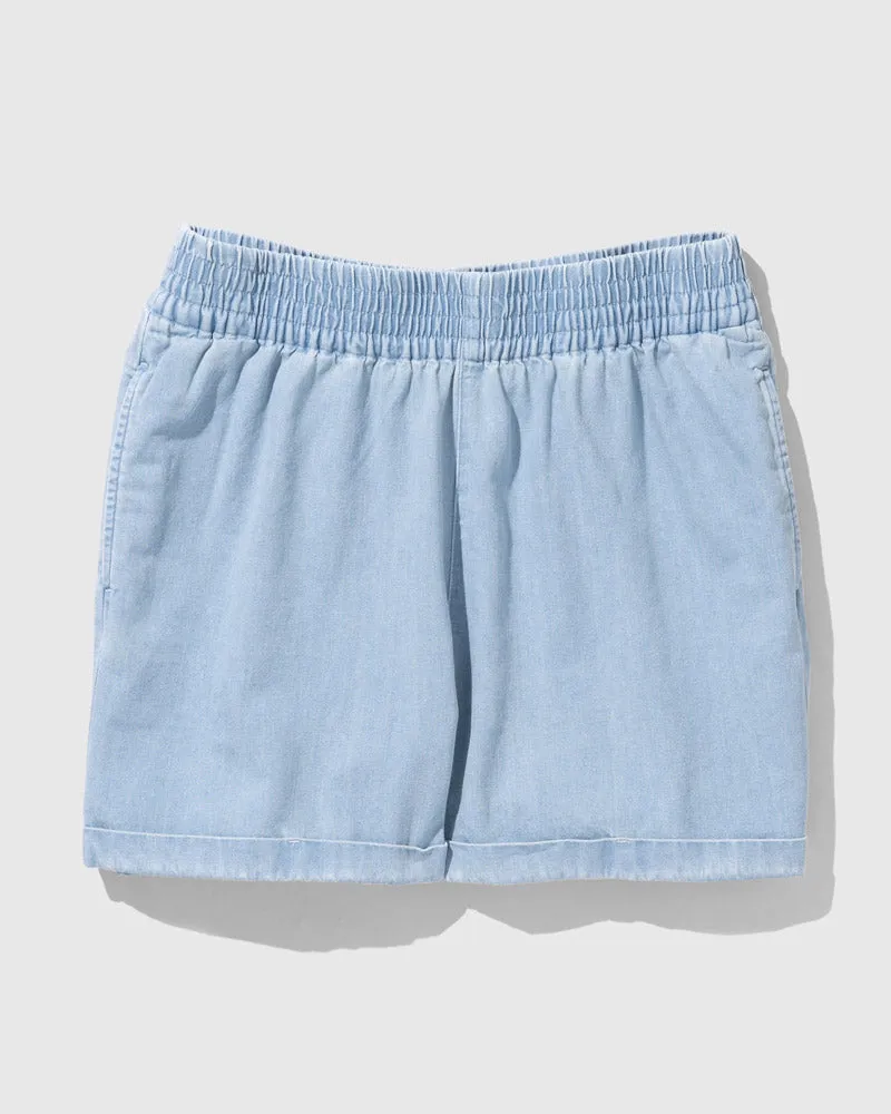 Organic Chambray Pull-On Short