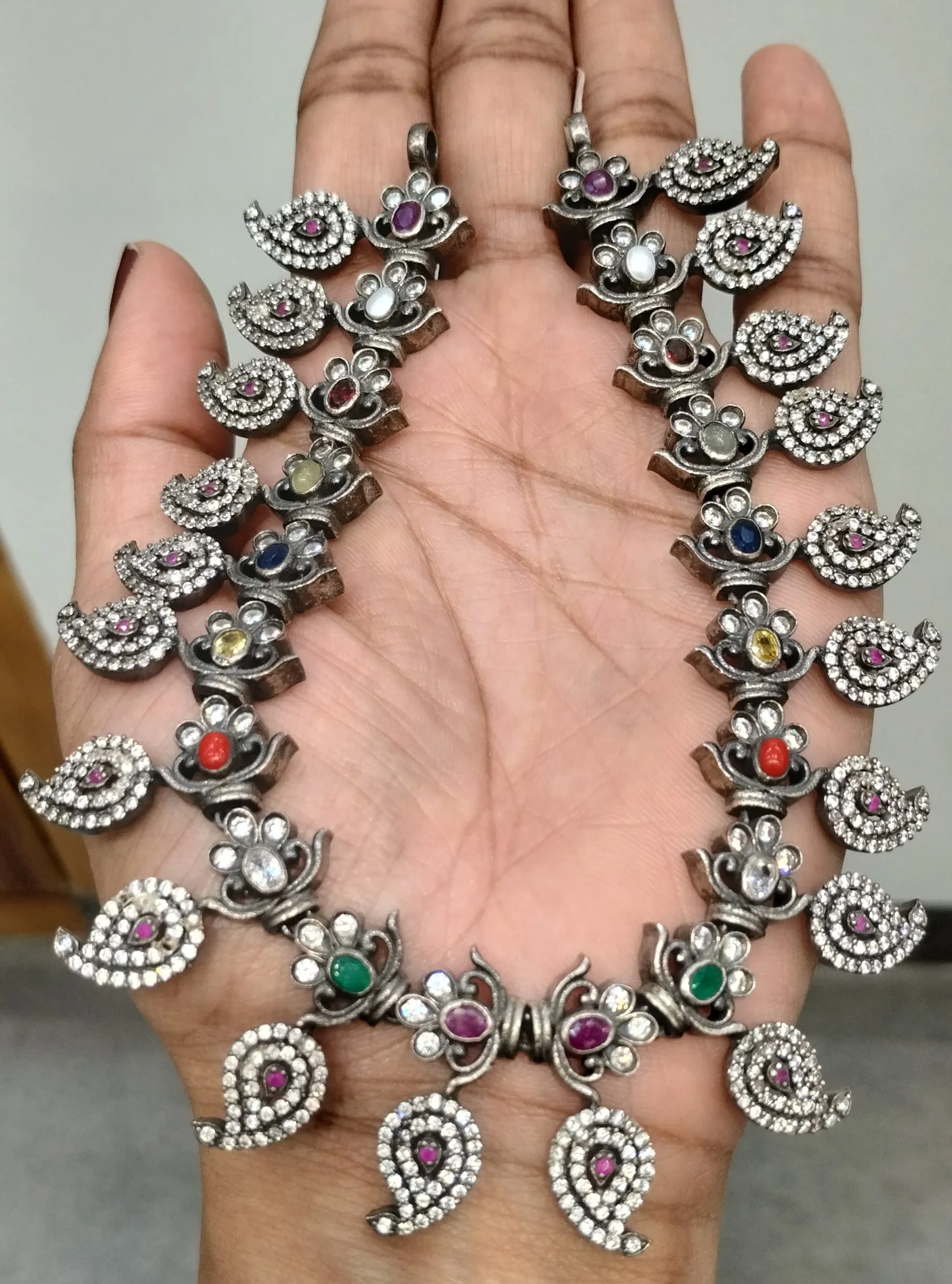 Oxidized Mango Neckpiece - 6276