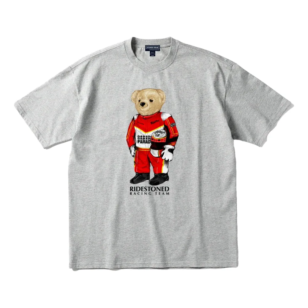 PARADISE YOUTH CLUB STONED BEAR RIDER TEE-GREY