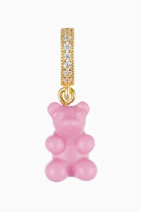 Pave Nostalgia Bear Pendant | Candy Pink