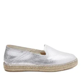 Plain Leather Espadrilles for Women - Ivet-PS