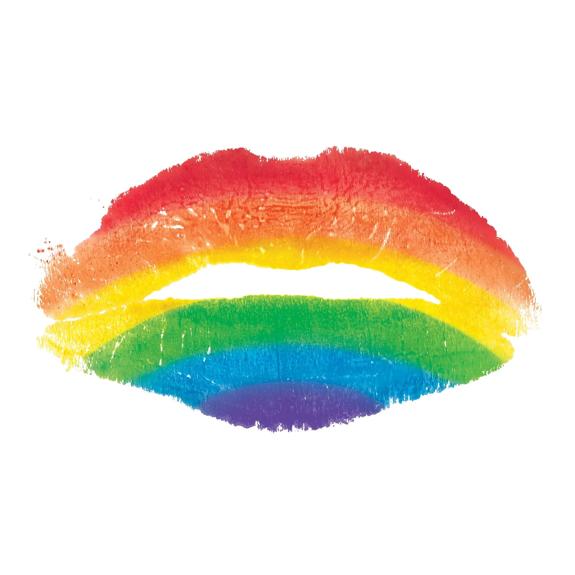 Rainbow Kiss White Unisex Organic Cotton NHS Charity T-shirt