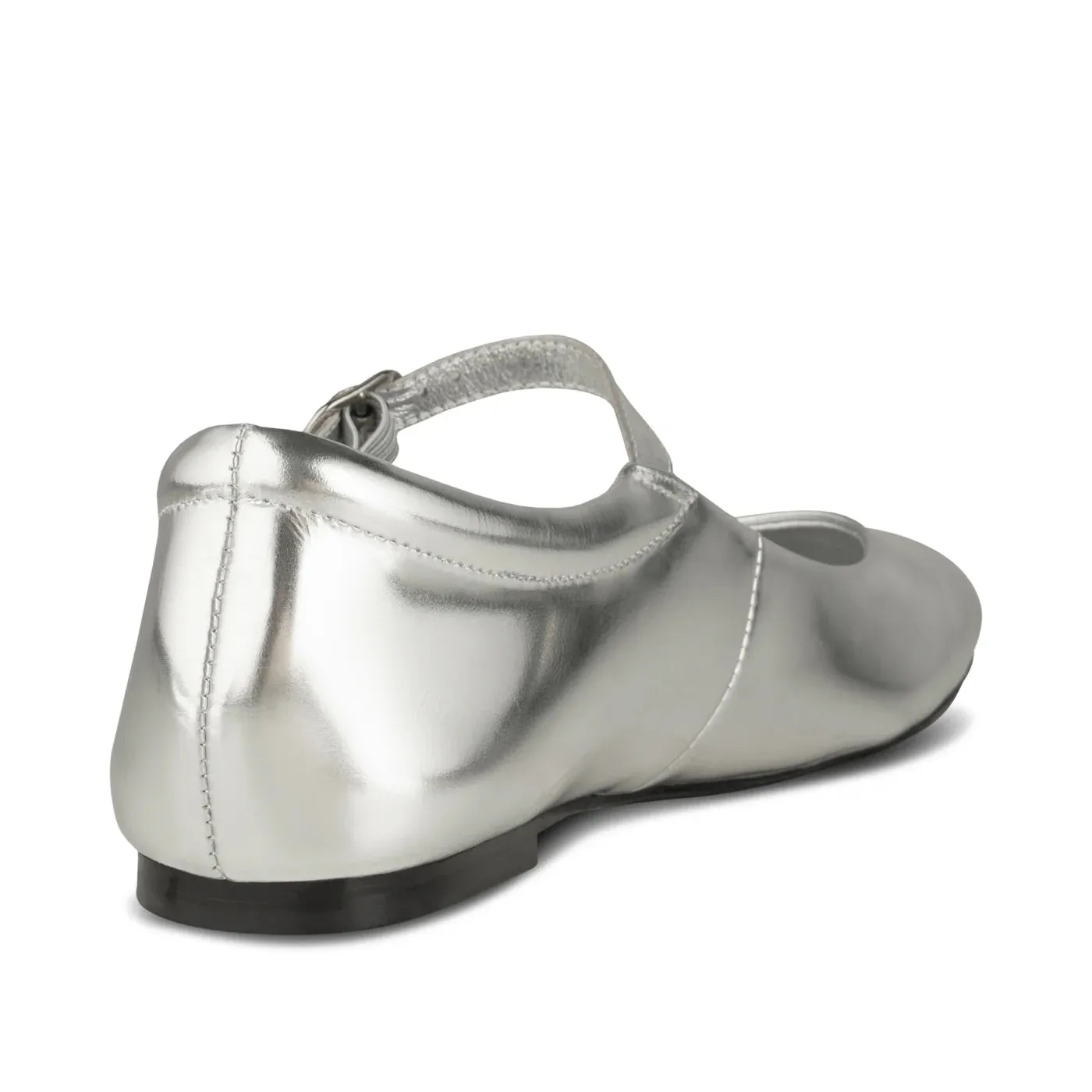 SHOE THE BEAR MAYA BALLERINA SANDAL METALLIC SILVER