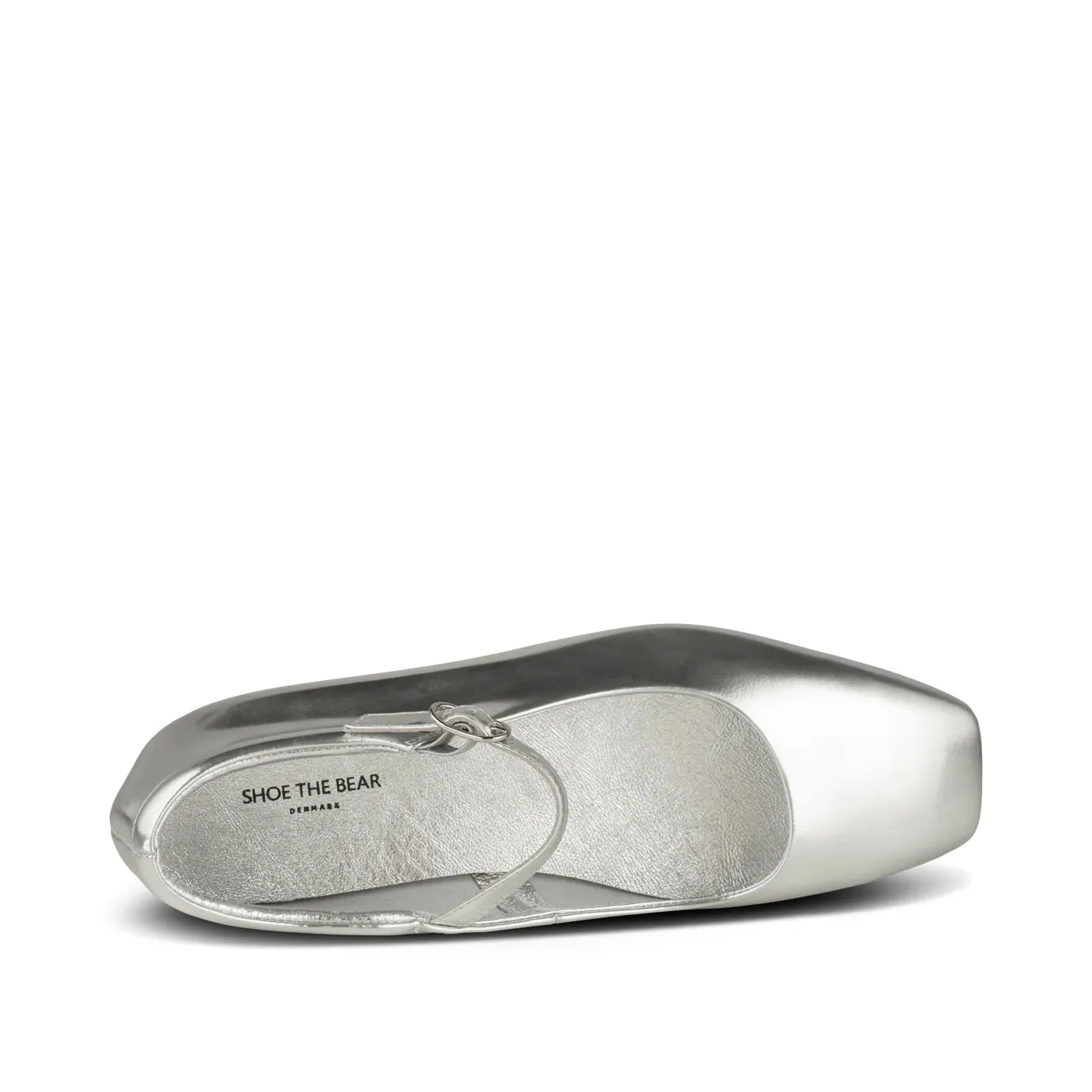 SHOE THE BEAR MAYA BALLERINA SANDAL METALLIC SILVER