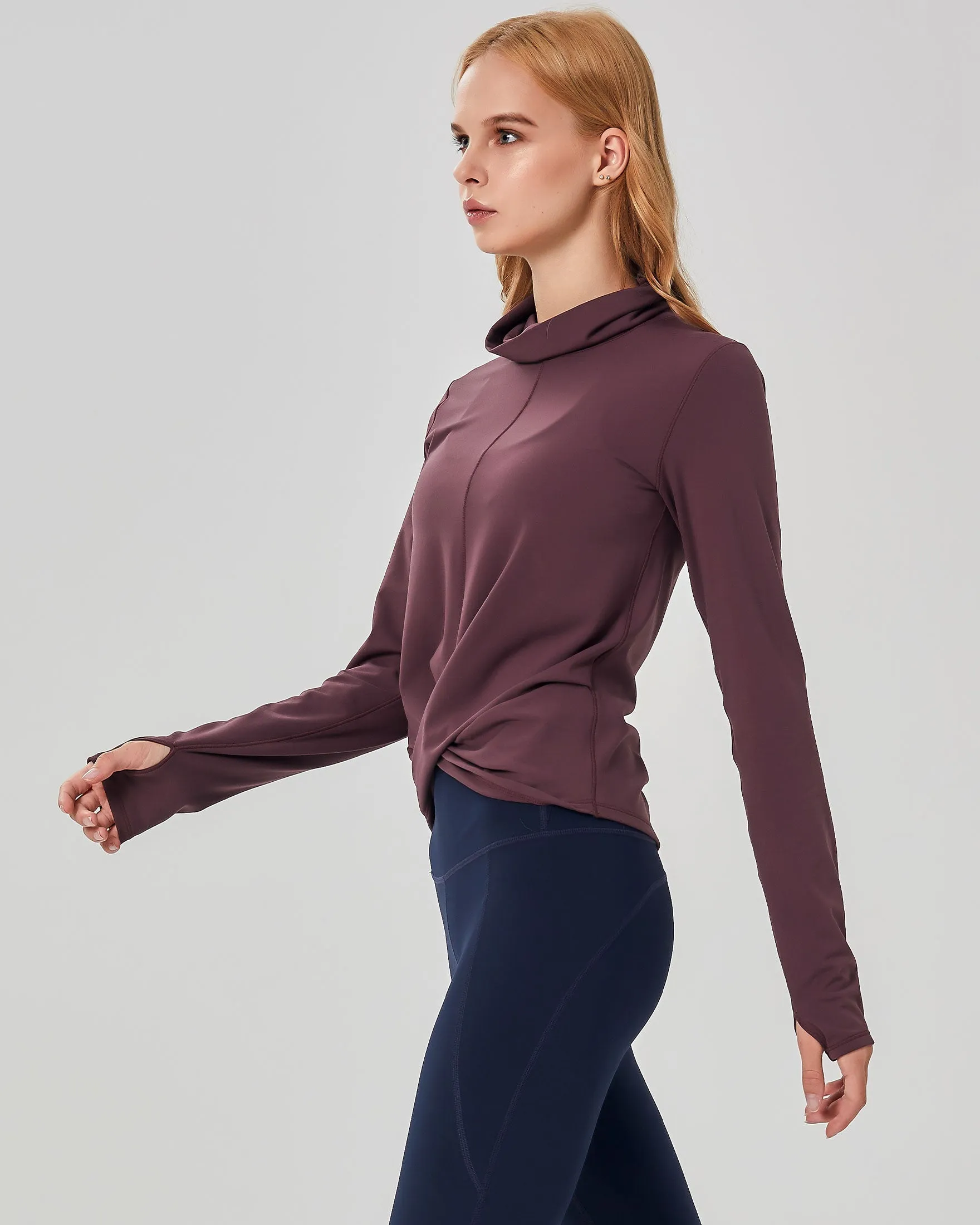 Turtle-Cowl Neck Coziplex Long Sleeve