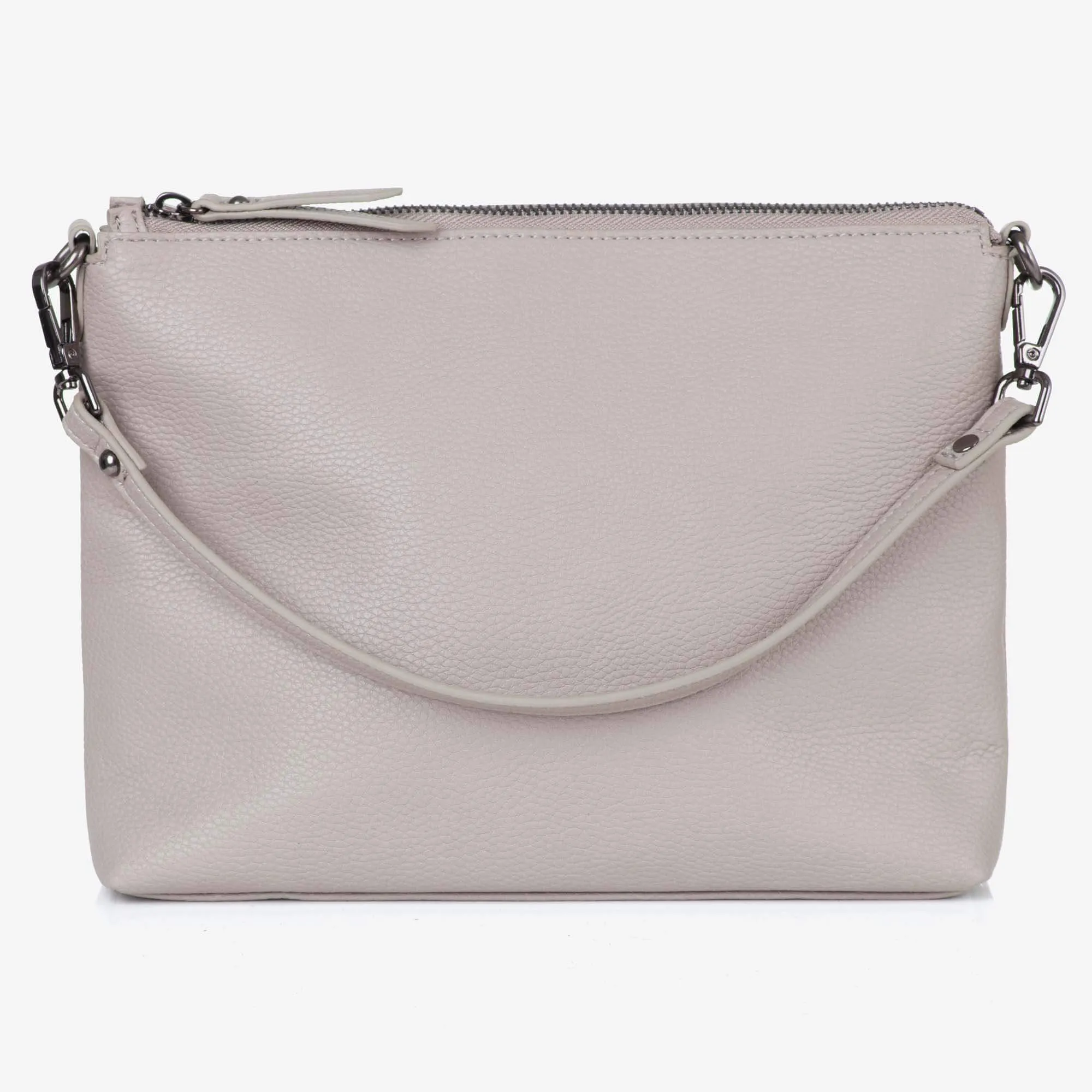 Vegan Leather Everyday Crossbody Bag - Barcelona Grey - Outlet