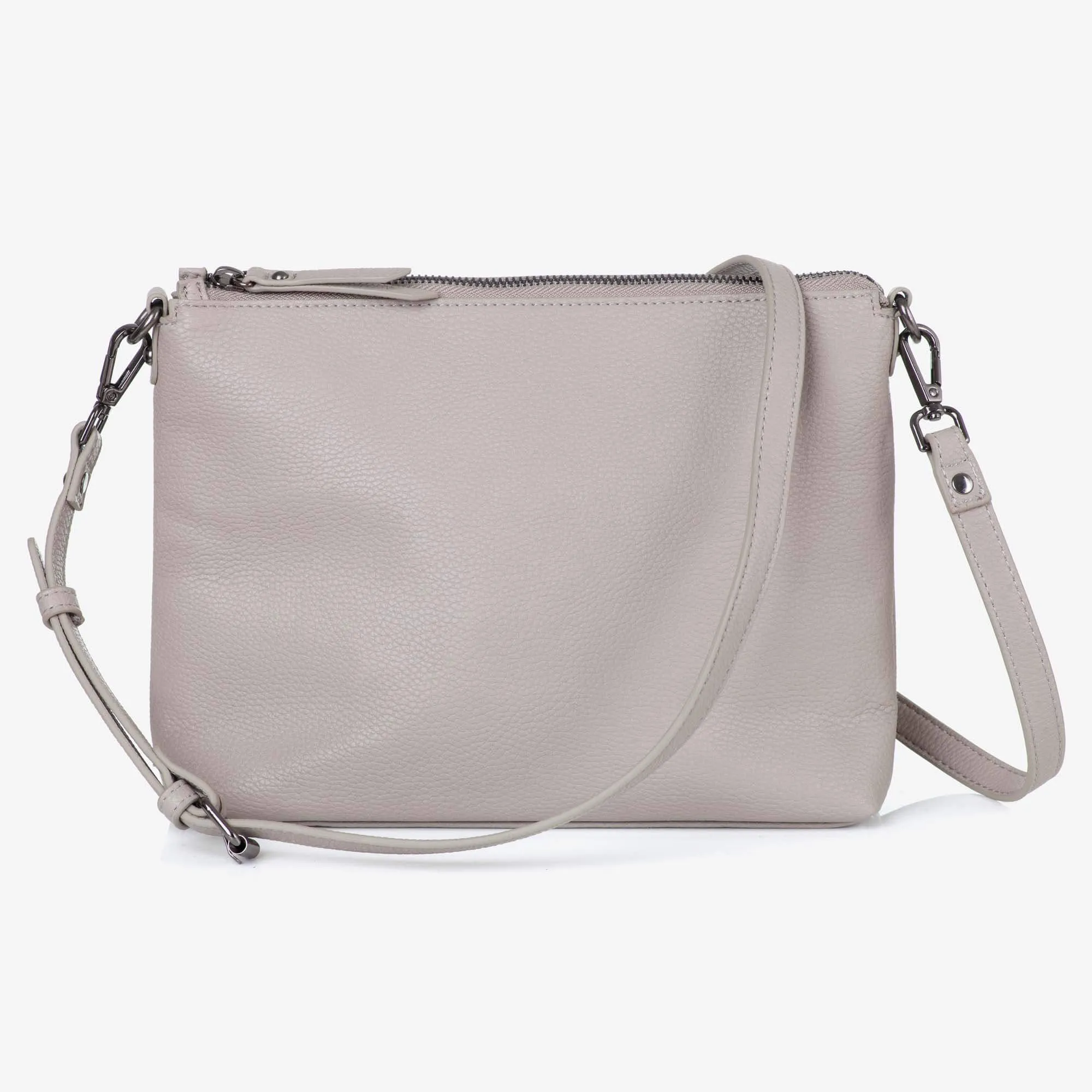 Vegan Leather Everyday Crossbody Bag - Barcelona Grey - Outlet