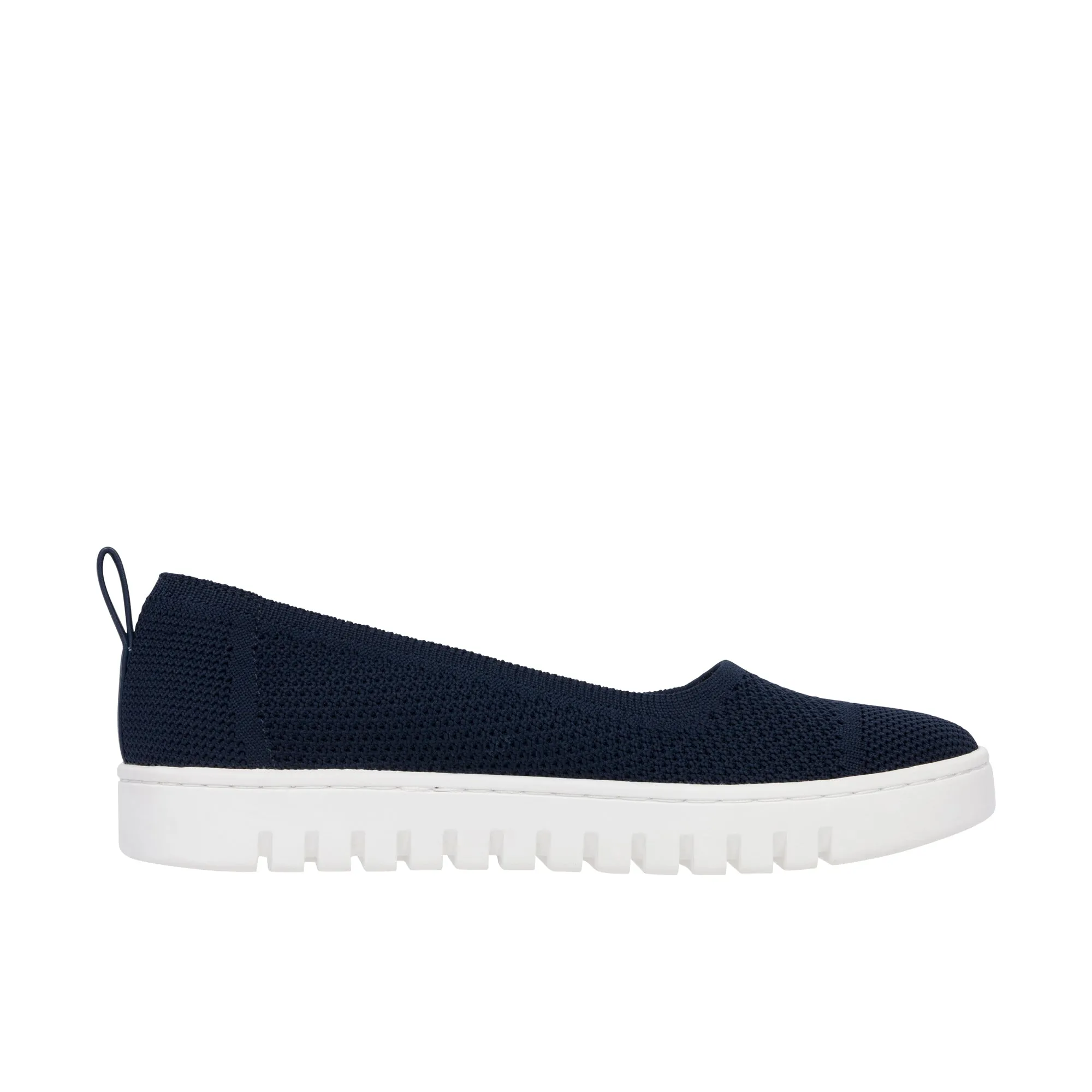 Vionic Womens Uptown Knit Skimmer Flat Navy