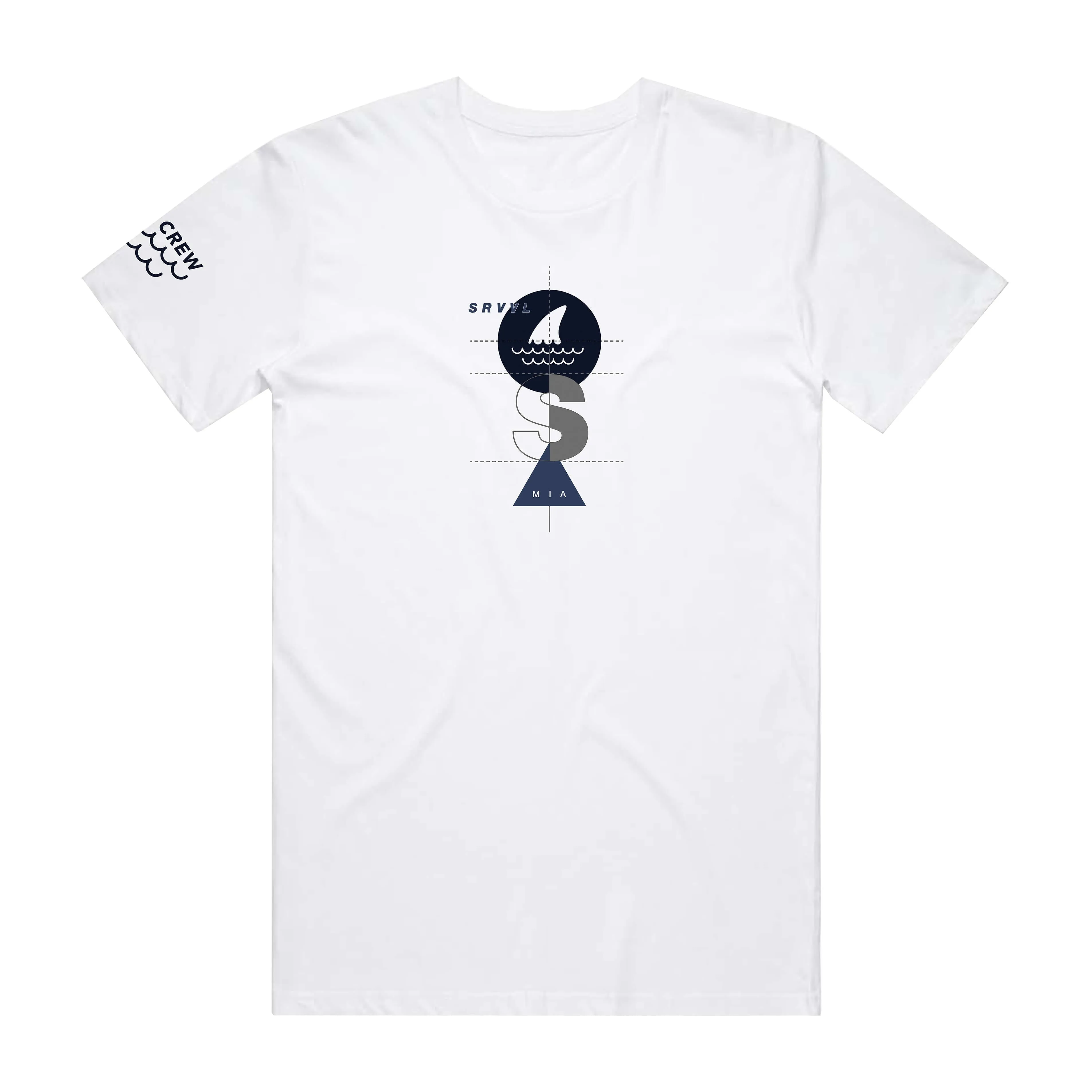 WAVE CREW TEE WHITE