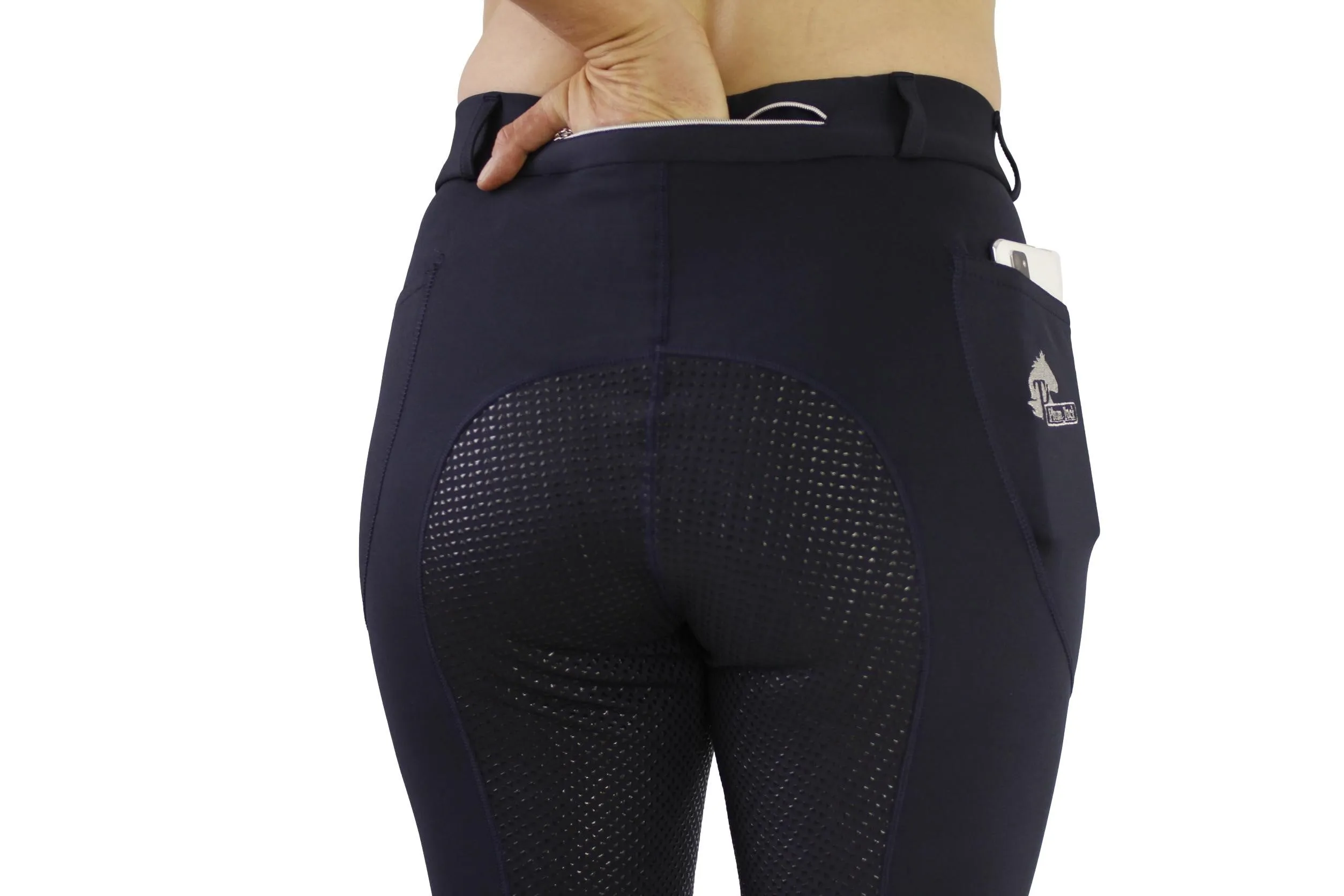 Winter riding tights in Navy. In sizes 6 to 28