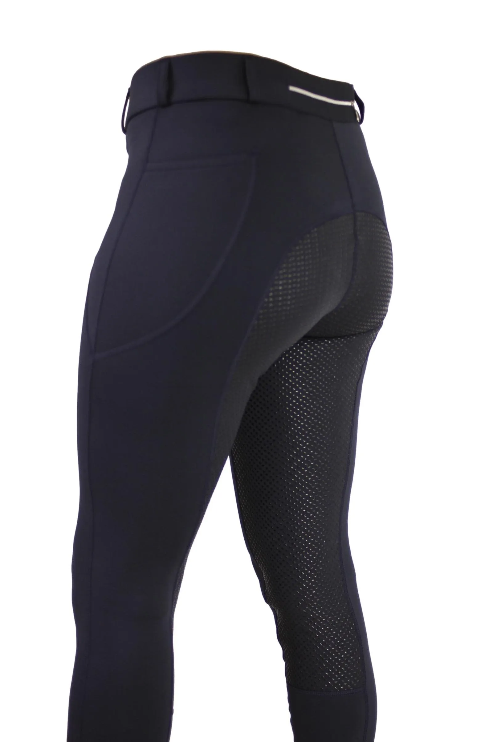 Winter riding tights in Navy. In sizes 6 to 28